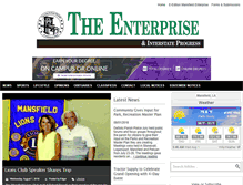 Tablet Screenshot of mansfieldenterprise.com